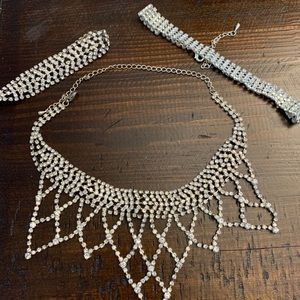 Women’s rhinestone costume jewelry